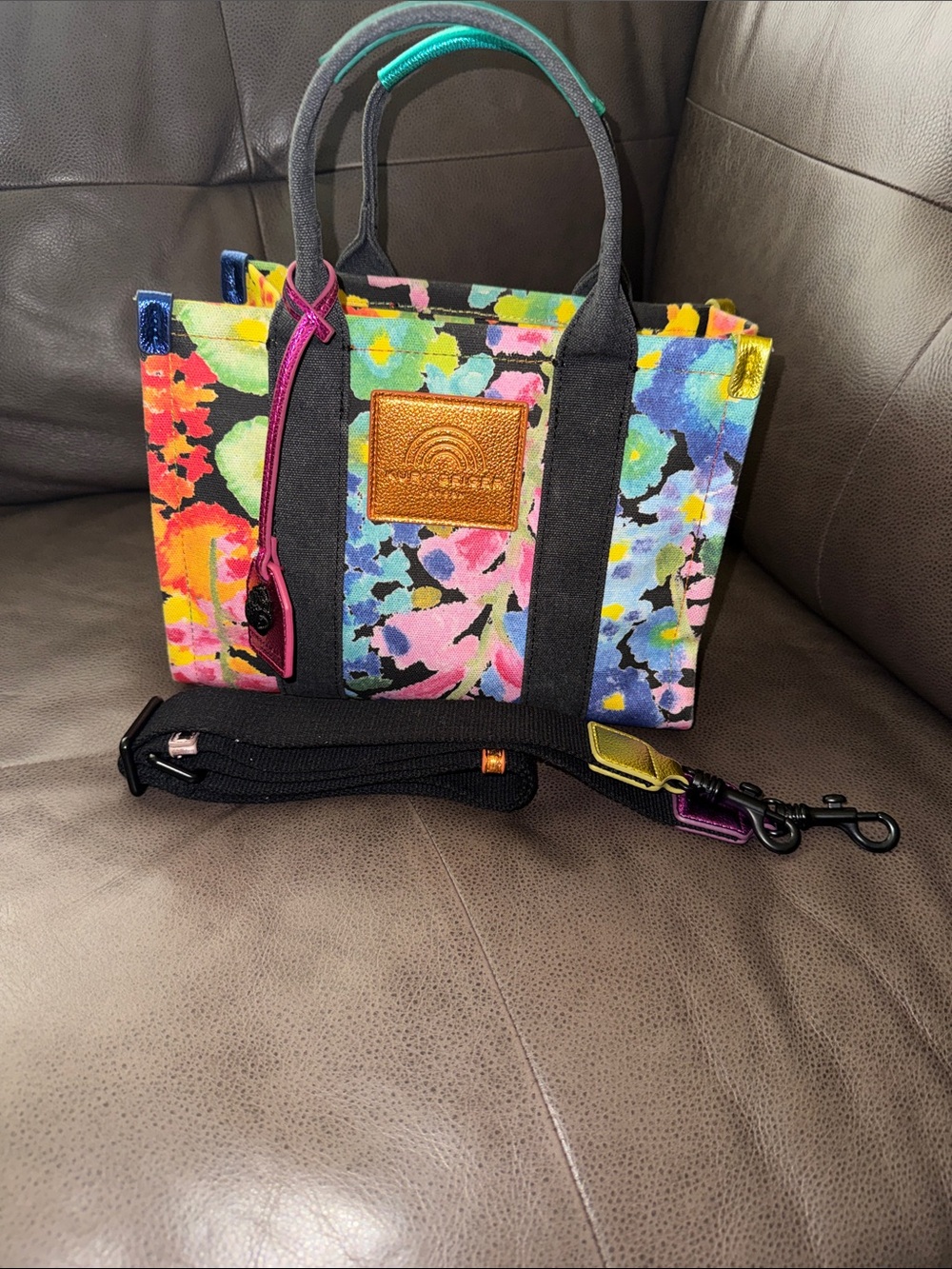 Small Southbank Floral Canvas Tote
Kurt Geiger London - Picture 2 of 9